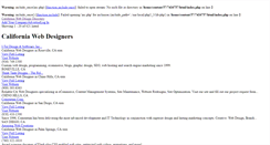 Desktop Screenshot of californiawebdesigndirectory.com
