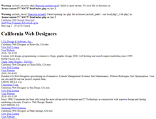 Tablet Screenshot of californiawebdesigndirectory.com
